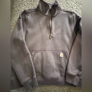 Carhartt Women’s  Quarter-Zip Sweatshirt Pullover - Plum